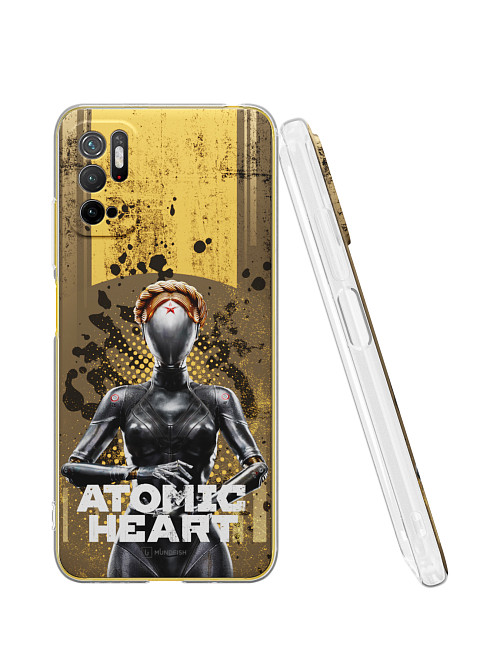 Силиконовый чехол для Poco M3 Pro "Atomic Heart: Левая близняшка"