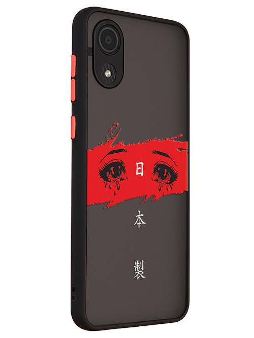 Противоударный чехол для Samsung Galaxy A03 Core "Грустные глаза"