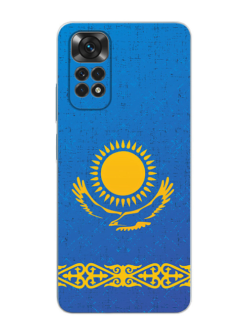 Силиконовый чехол для Xiaomi Redmi Note 11S (4G) Флаг Казахстана