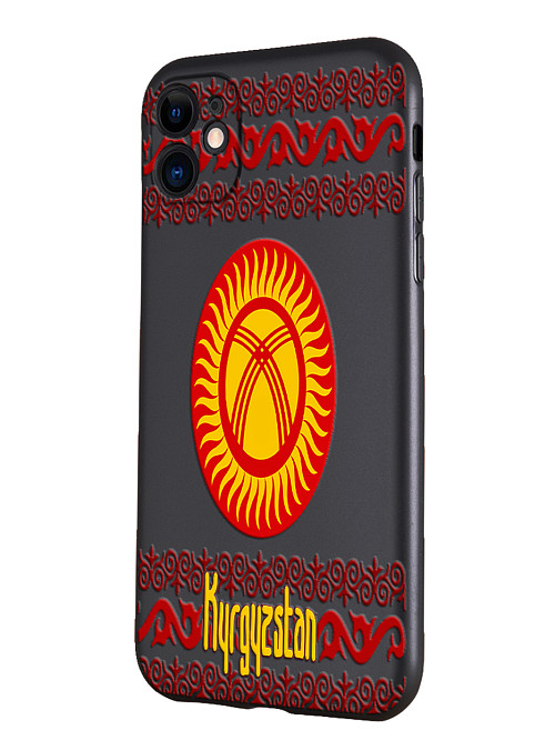 Силиконовый чехол для Apple iPhone 11 Флаг Кыргызстана