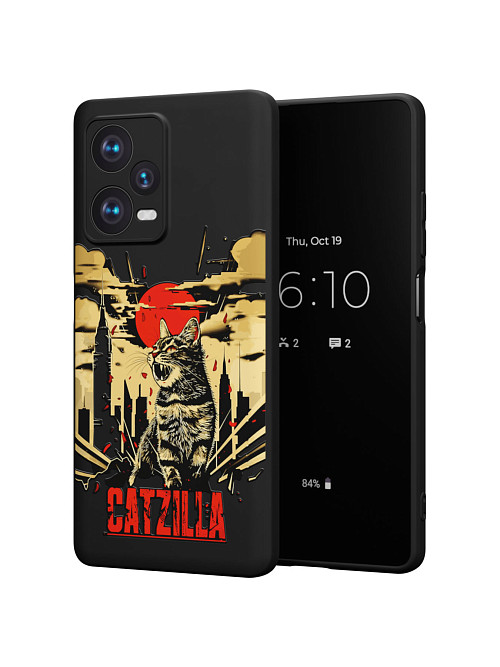 Силиконовый чехол для Xiaomi Redmi Note 12 Pro+ (5G) "Catzilla"