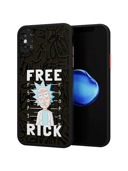 Противоударный чехол для Apple iPhone X "NOVEL: Free Rick"