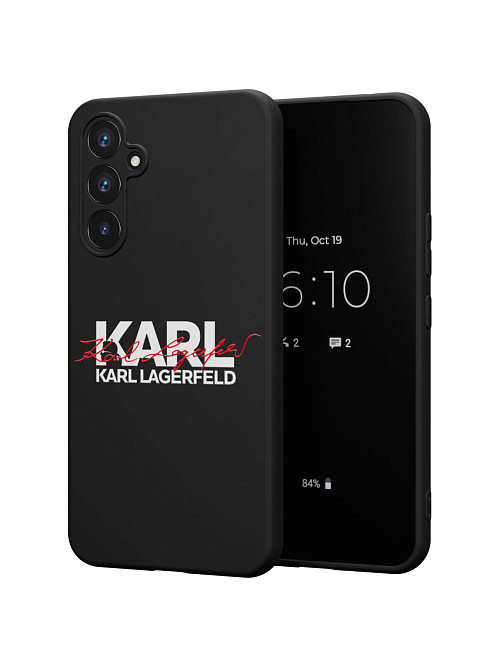 Силиконовый чехол для Samsung Galaxy A54 (5G) "NOVEL: Lagerfeld V.2"