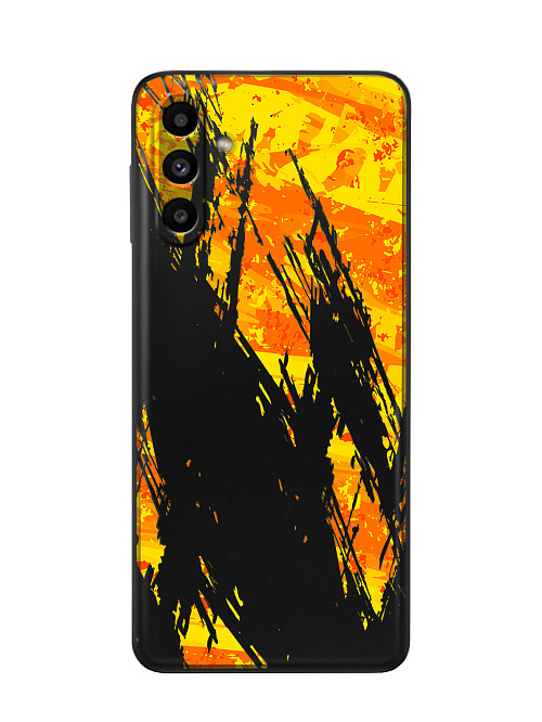 Силиконовый чехол для Samsung Galaxy A13 (4G) Оранжевая краска