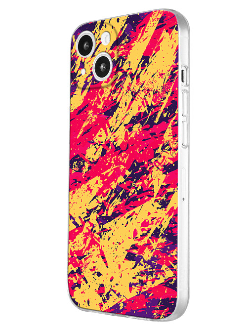Силиконовый чехол для Apple iPhone 13 Брызги краски