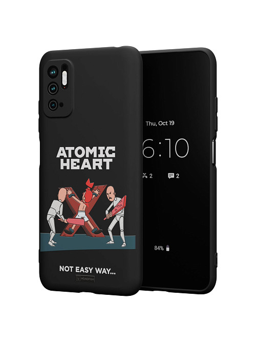 Силиконовый чехол для Xiaomi Redmi Note 10T "Atomic Heart: Not Easy Way"