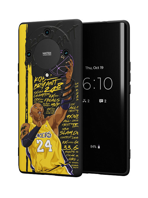 Силиконовый чехол для Honor X9a "NOVEL: Kobe Bryant"