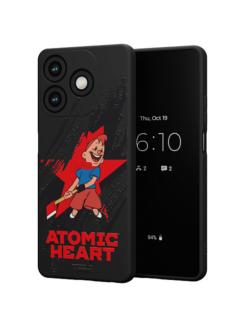 Силиконовый чехол для Tecno Spark 10c (4G) "Atomic Heart: Пионер"