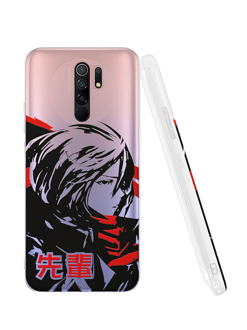 Силиконовый чехол для Xiaomi Redmi 9 "Атака титанов - Mikasa Ackerman"