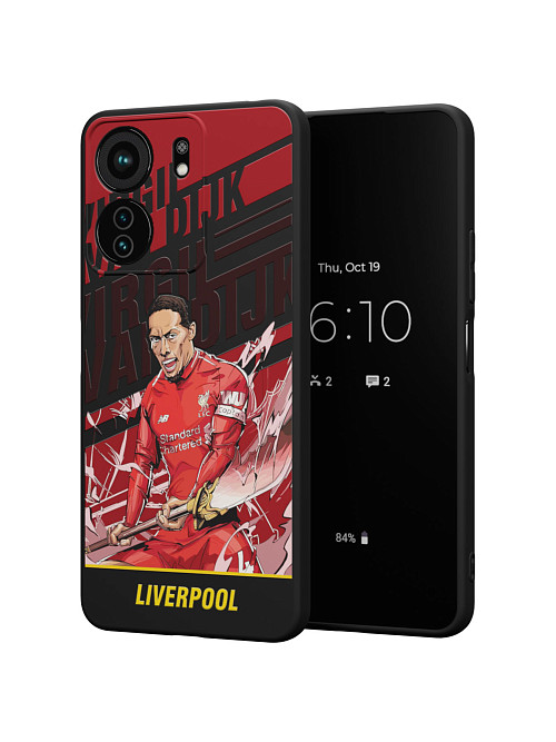 Силиконовый чехол для Xiaomi Redmi 13C "NOVEL: Liverpool"