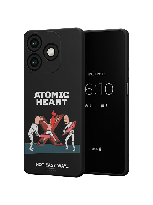 Силиконовый чехол для Tecno Spark 10c (4G) "Atomic Heart: Not Easy Way"