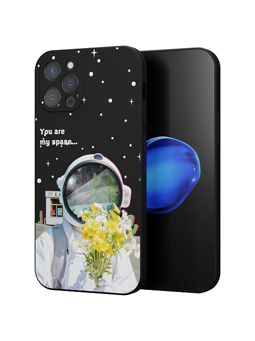 Силиконовый чехол для Apple iPhone 12 Pro "NOVEL: You are my space"