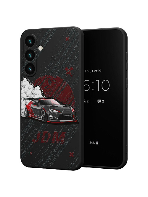 Силиконовый чехол для Samsung Galaxy S24 Plus "JDM чёрная машина"