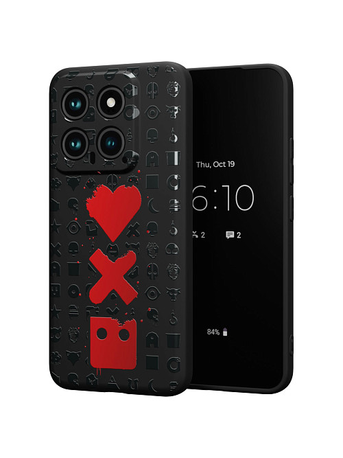 Силиконовый чехол для Xiaomi 14 "Love Death Robots"