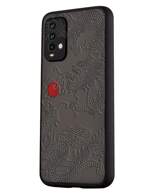 Противоударный чехол для Xiaomi Redmi 9T "Японский дракон"