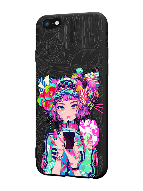 Силиконовый чехол для Apple iPhone 6 Plus "Lolipop girl"