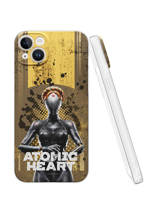 Силиконовый чехол для Apple iPhone 14 Plus "Atomic Heart: Левая близняшка"