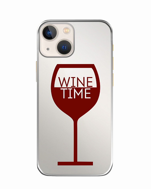 Силиконовый чехол для Apple iPhone 13 Wine time