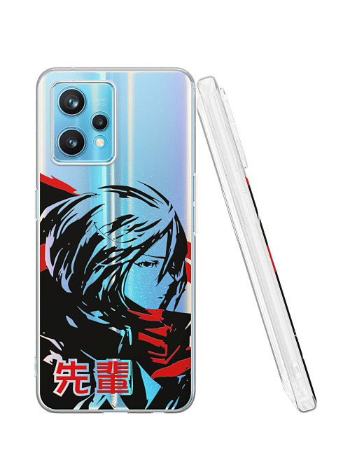 Силиконовый чехол для Realme 9 Pro+ "Атака титанов - Mikasa Ackerman"