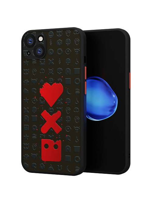 Противоударный чехол для Apple iPhone 15 Plus "Love Death Robots"