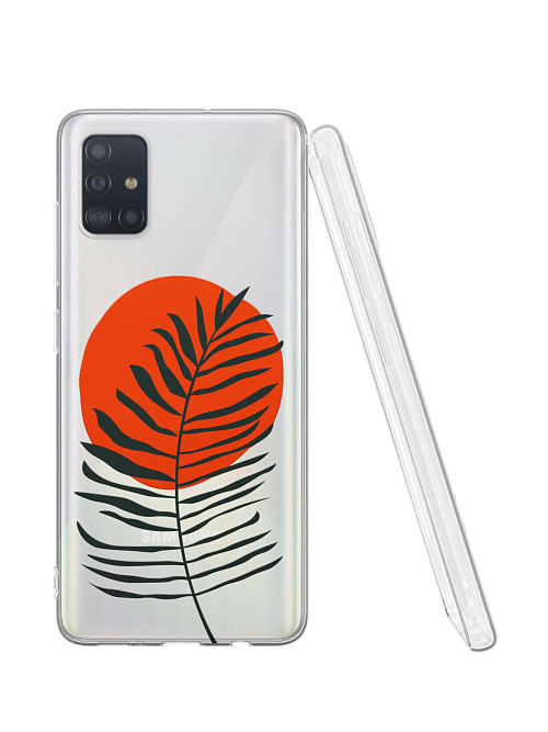 Силиконовый чехол для Samsung Galaxy A51 (4G) "Тропический лист" Силиконовый чехол для Samsung Galaxy A51 (4G) "Тропический лист"