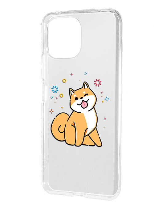 Силиконовый чехол для Xiaomi Mi 11 Lite "Собака Сиба-ину"