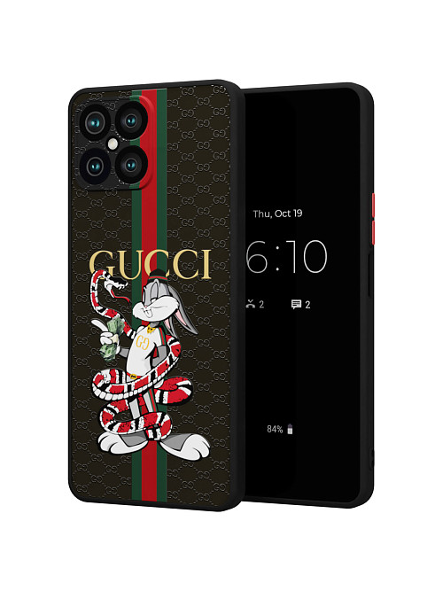 Противоударный чехол для Honor X8 (2022) "NOVEL: Багз Банни Gucci"