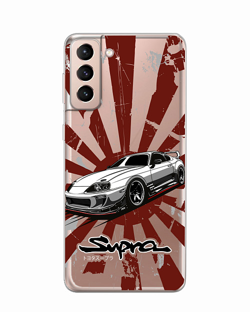 Силиконовый чехол для Samsung Galaxy S21+ (5G) "Toyota Supra"