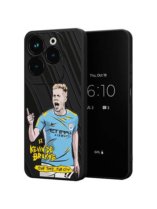 Силиконовый чехол для Infinix HOT 40/HOT 40 Pro "NOVEL: Kevin de Bruyne"