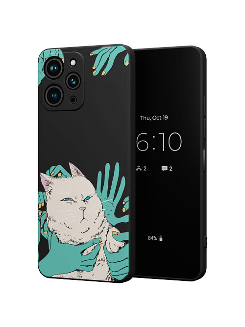 Силиконовый чехол для Xiaomi 13 Pro "NOVEL: Кот в руках"