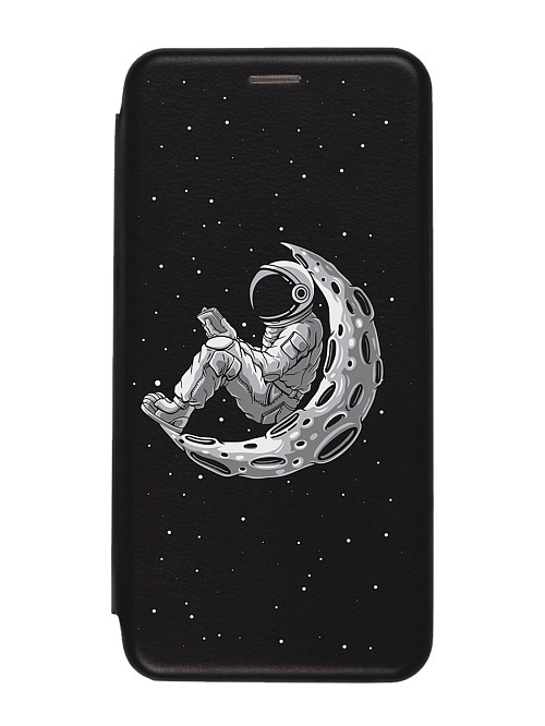 Чехол книжка для Samsung A52 "Космонавт с книгой"