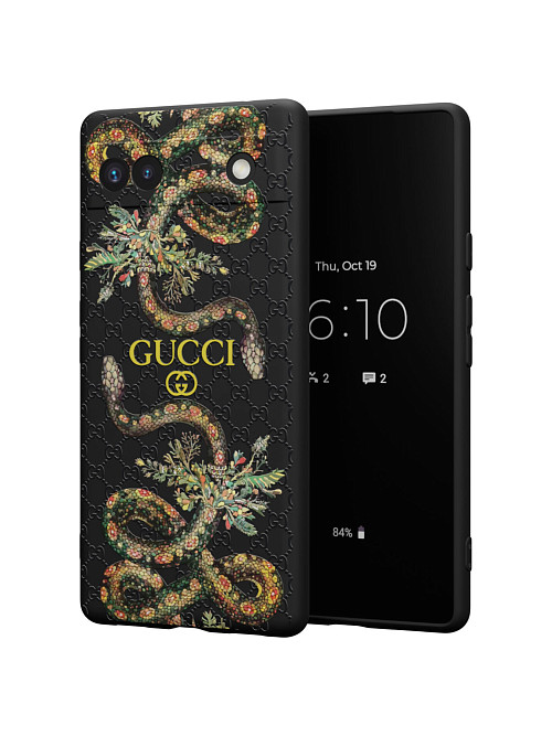 Силиконовый чехол для GooglePixel Google Pixel 6a "NOVEL: Gucci"