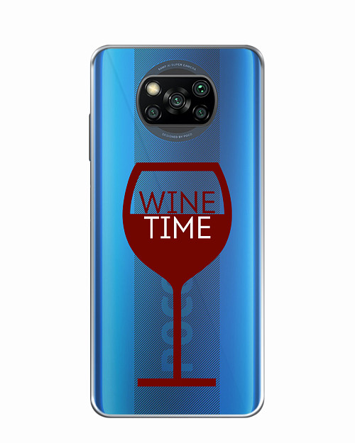 Силиконовый чехол для Poco X3 Wine time