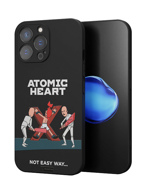 Силиконовый чехол для Apple iPhone 15 Pro Max "Atomic Heart: Not Easy Way"