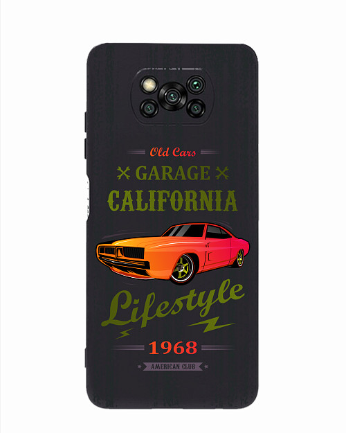 Силиконовый чехол для Poco X3 Musclecar California