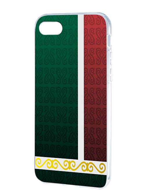 Силиконовый чехол для Apple iPhone 8 "Флаг Чечни"