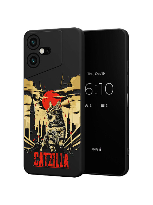 Силиконовый чехол для Tecno Pova Neo 3 "Catzilla"