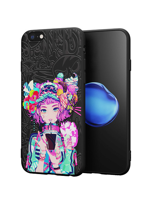 Силиконовый чехол для Apple iPhone 6S "Lolipop girl"