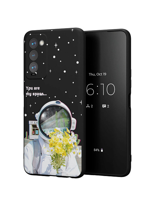 Силиконовый чехол для Tecno Camon 18T "NOVEL: You are my space"