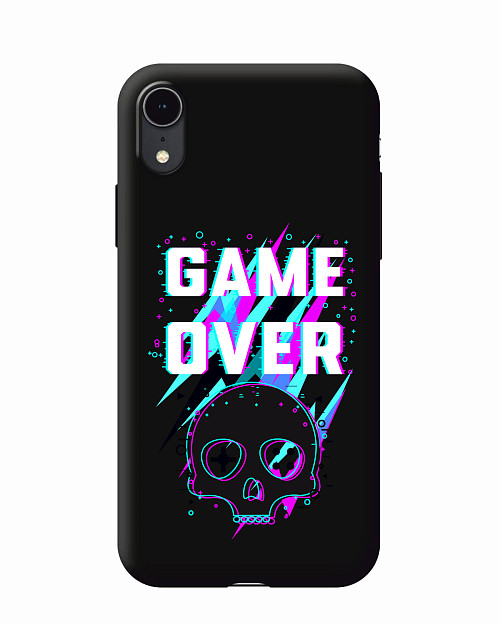 Силиконовый чехол для Apple iPhone Xr "Game over"