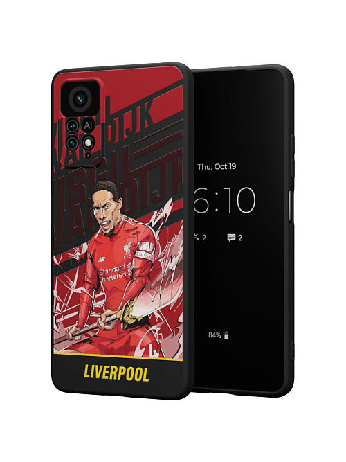 Силиконовый чехол для Xiaomi Redmi Note 11 Pro (4G) "NOVEL: Liverpool"