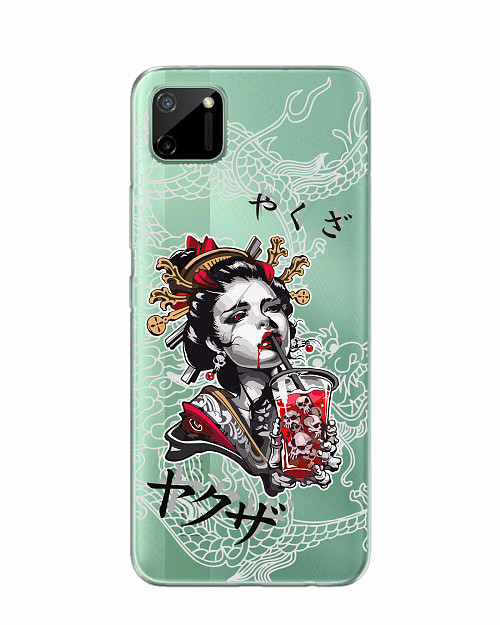 Силиконовый чехол для Realme C11 (2020) Geisha Bloody