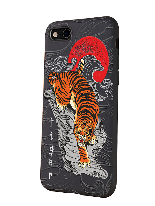 Силиконовый чехол для Apple iPhone 7 "Китайский тигр"