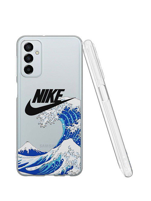 Силиконовый чехол для Samsung Galaxy M23 (5G) "NOVEL: Nike и волна"