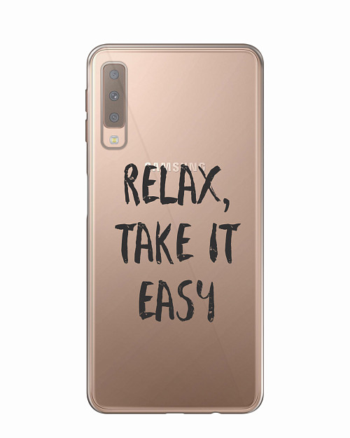 Силиконовый чехол для Samsung A7 2018 (A750) Relax, take it easy