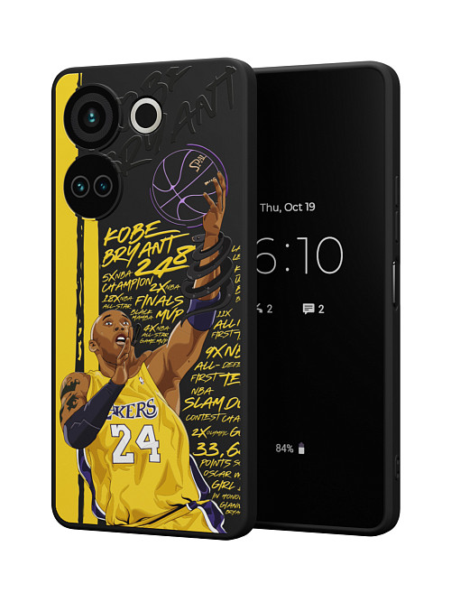 Силиконовый чехол для Tecno Camon 20 "NOVEL: Kobe Bryant"