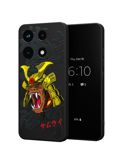 Силиконовый чехол для Infinix Note 30 Pro "Samurai Kong"