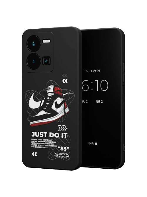 Силиконовый чехол для Vivo Y35 (4G) "NOVEL: Just Do It"