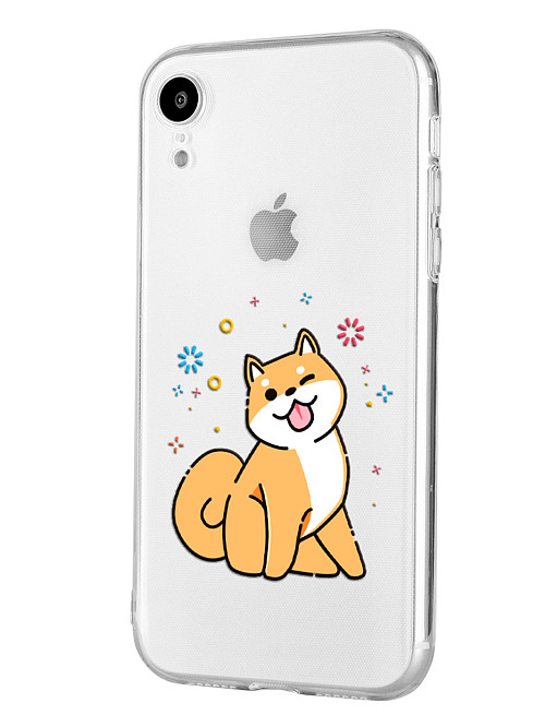 Силиконовый чехол для Apple iPhone Xr "Собака Сиба-ину"