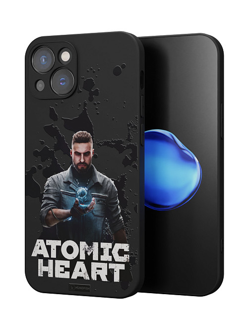 Силиконовый чехол для Apple iPhone 15 "Atomic Heart: Товарищ Нечаев"